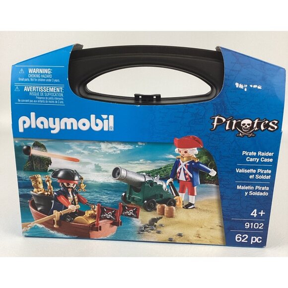 Playmobil Pirate Raider Carry Case 9102 Figure Playset Cannon Boat Toy Sealed - Picture 1 of 6